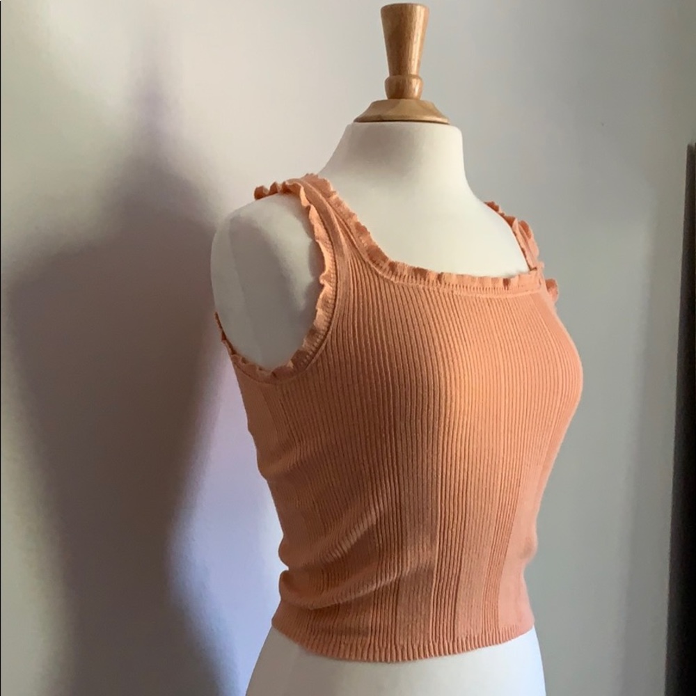 Peach Ribbed Tank 🍑 - Picture 5 of 5